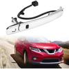 Car Door Handle, 80640-CA012 80645-CA000 Chrome Outside Exterior Door Handle Front Left with Wire and Sensing for Rogue 2010-2013