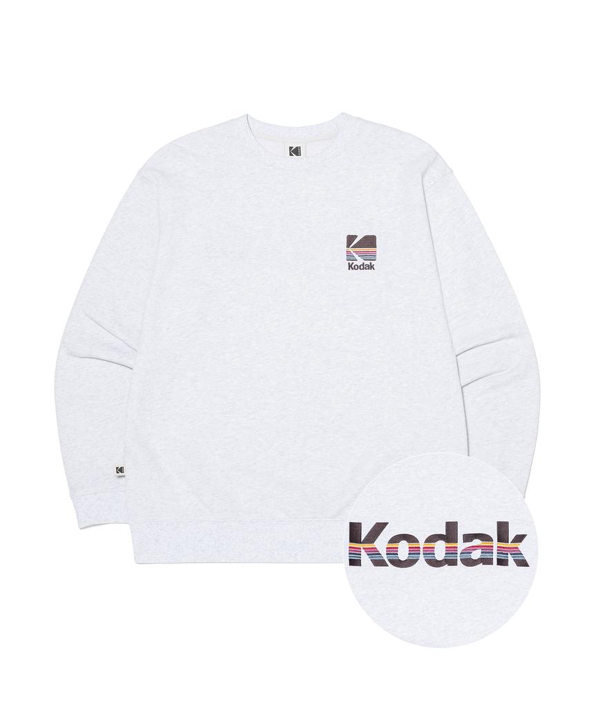 KODAK Rainbow Logo Sweatshirt White Melange