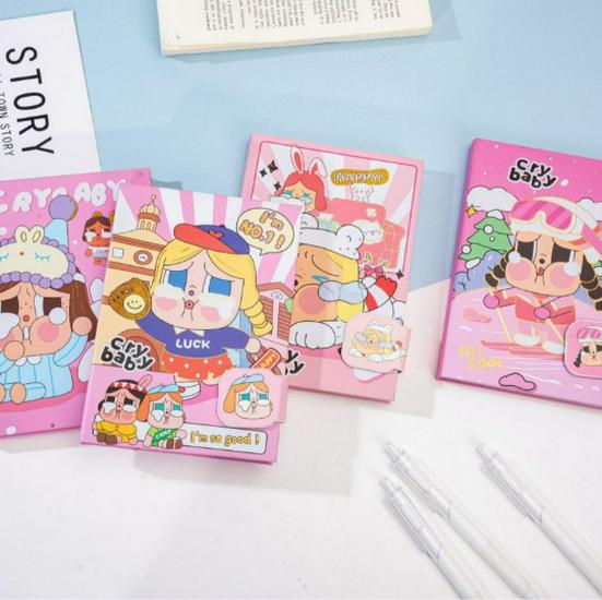 Demon Hunter Squad Hardcover K-POP Diary: Cute Cartoon Magnetic Buckle, Color Pages, Lined Notebook