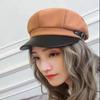 Keep Warm Women Octagonal Cap Korean Style Winter Painter Hat Retro Woolen Beret  Ladies