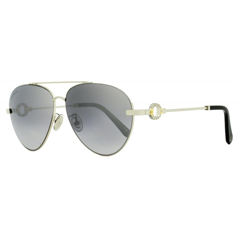 

Omega Women S Pilot SunglaSSeS Om0031h 18c Rhodium Black 61mm 18c
