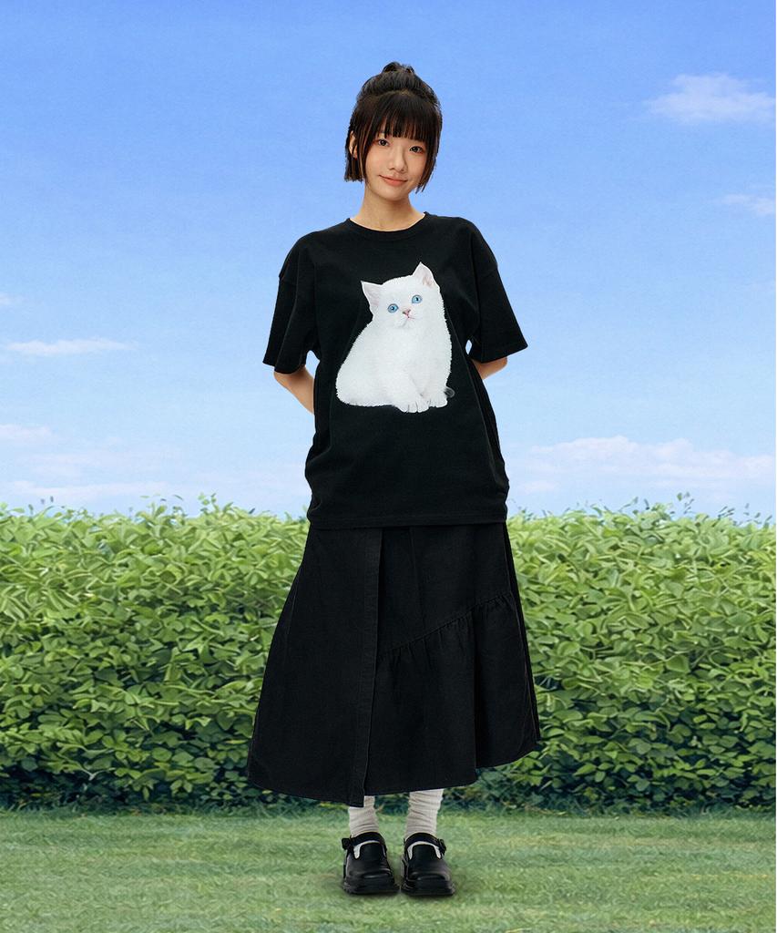 LAUGHER Neko T-Shirt - Black