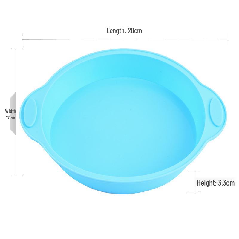 Heat-Resistant Silicone Baking Molds: Round & Rectangular for DIY Cake, Bread, and Toast