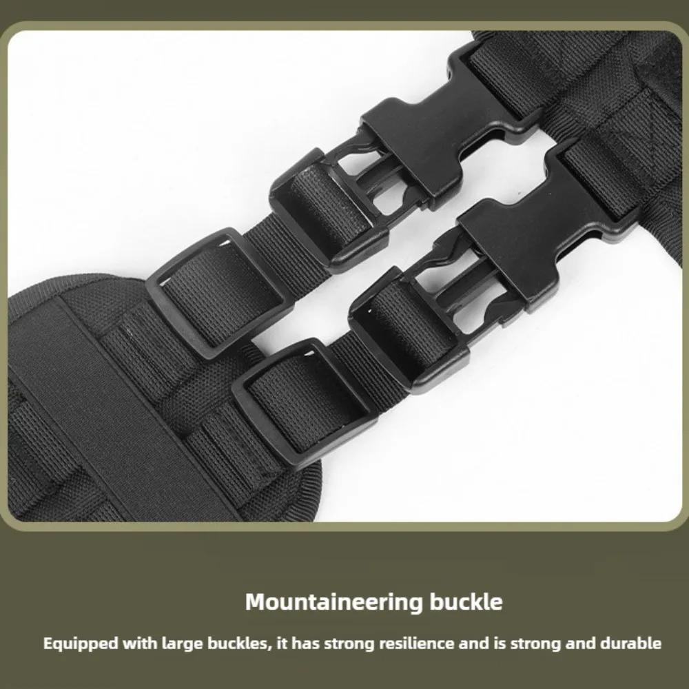Oxford Cloth Pet Tactical Chest Back Solid and Durable Dog Vest Large Dogs Leash Explosion Shock Pet Products Supplies