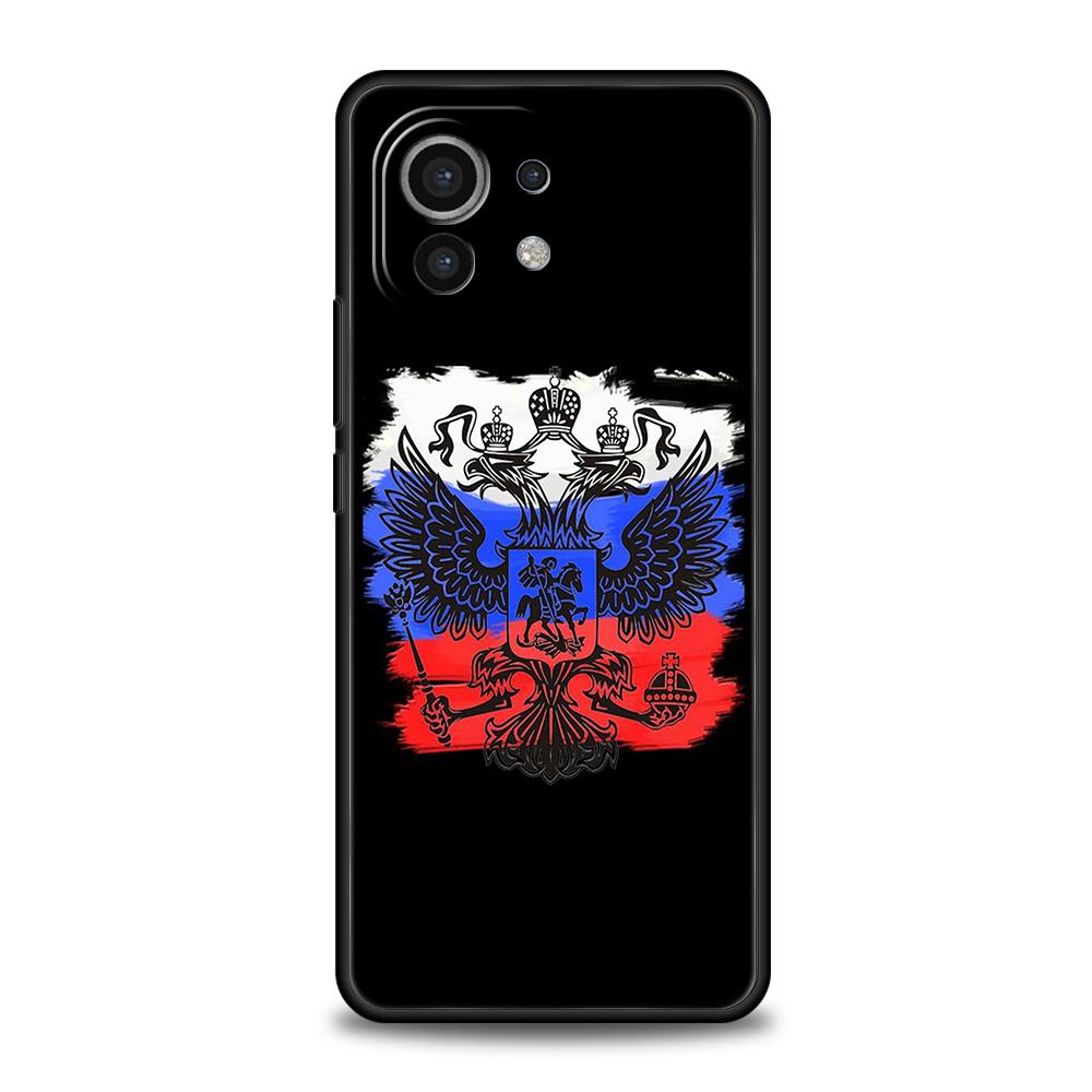 Russia Russian Flags Phone Case for Xiaomi Mi 14 13 12 11 Ultra 13T 12T Poco C51 F3 F4 F5 X3 X4 NFC M3 Pro Lite 5G Silicon Cover