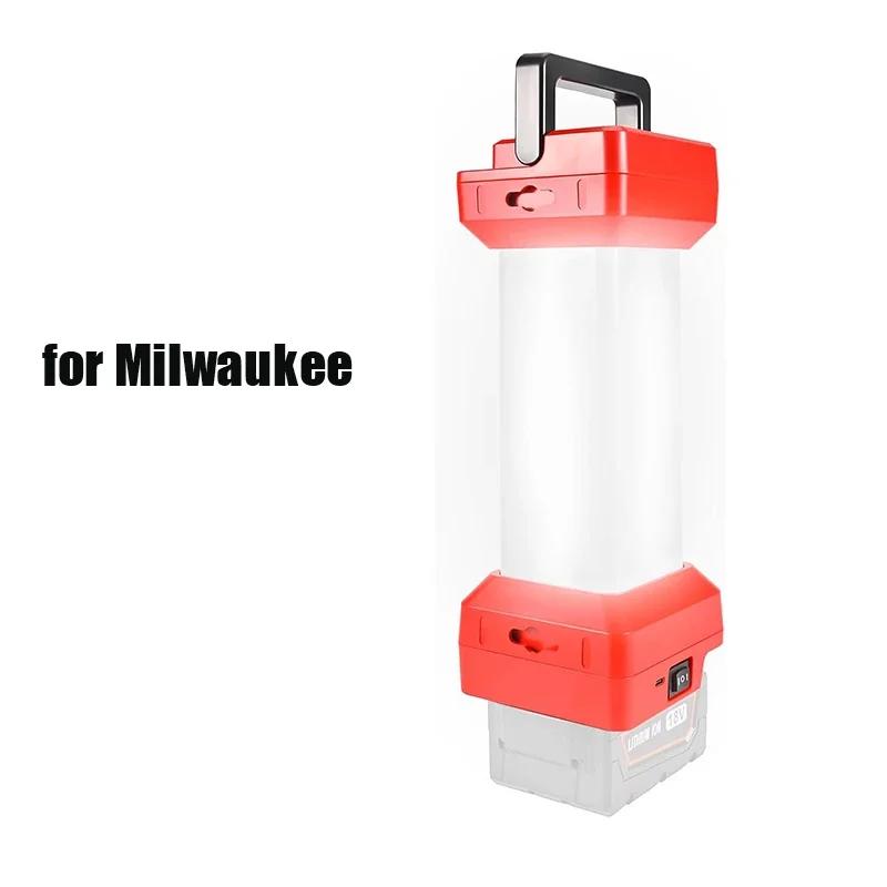 Handheld Work Light Camping Lights For Dewalt For Milwaukee 18V 20V Battery With USB Port Night For Night Work Fishing Camping