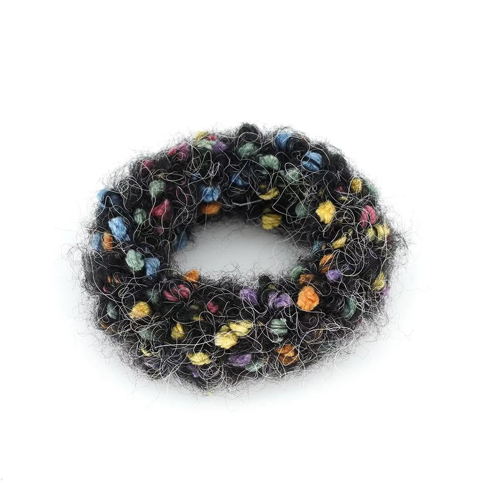 High Elasticity Plush Hair Ties - Candy Color, Soft On Hair, Perfect for Autumn & Winter Styling