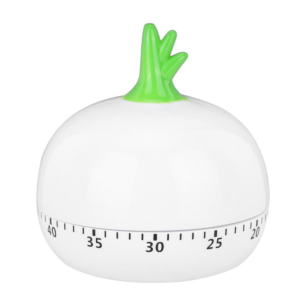 Cartoon Mechaniczny Ręczny Kuchenny Timer Gotowania Alarm Przypomnienie Zegar Narzędzie OdliczająceBiały