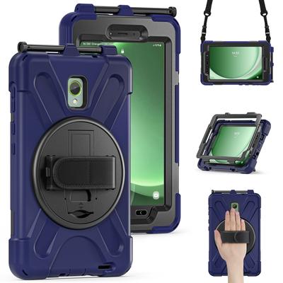 Für Samsung Galaxy Tab Active 3 T570/Tab Active5 X306B Hülle PC+Silikon Schutzhülle mit Schultergurt