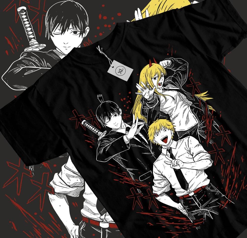 Anime Chainsaw Unisex Denji And Makima TShirt Unisex15 S