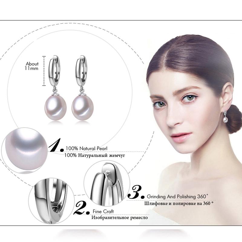 LSOOYH přírodní sladkovodní perly malé kruhové náušnice pro ženy Vintage elegantní náušnice perlové šperky dárek k narozeninám