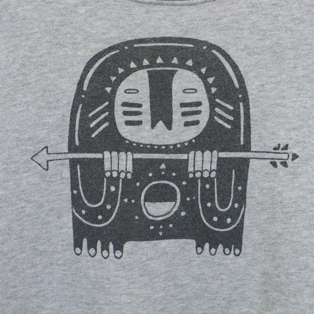 ACNE Print Long sleeve sweat trainer 6 gray Kid's Used