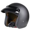 Motorcycle Vintage Half Face Helmet Retro German Chopper Cruiser Matte Black  Cascos Para  Dot Approvel