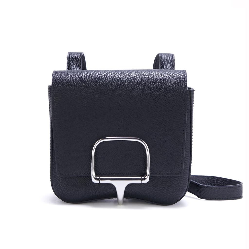 Bag 2025 New Hand Rubbed Pattern Buttocks Bag Leather Fashionable And Simple Shoulder Crossbody Bag Fresh Cowhide Saddle Bag