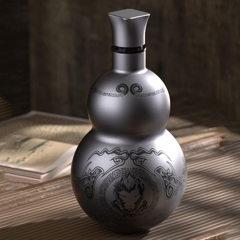 500ml tykvová láhev na vodu z nerezové oceli v retro stylu, dvouvrstvý izolovaný hrnek na studené i horké nápoje