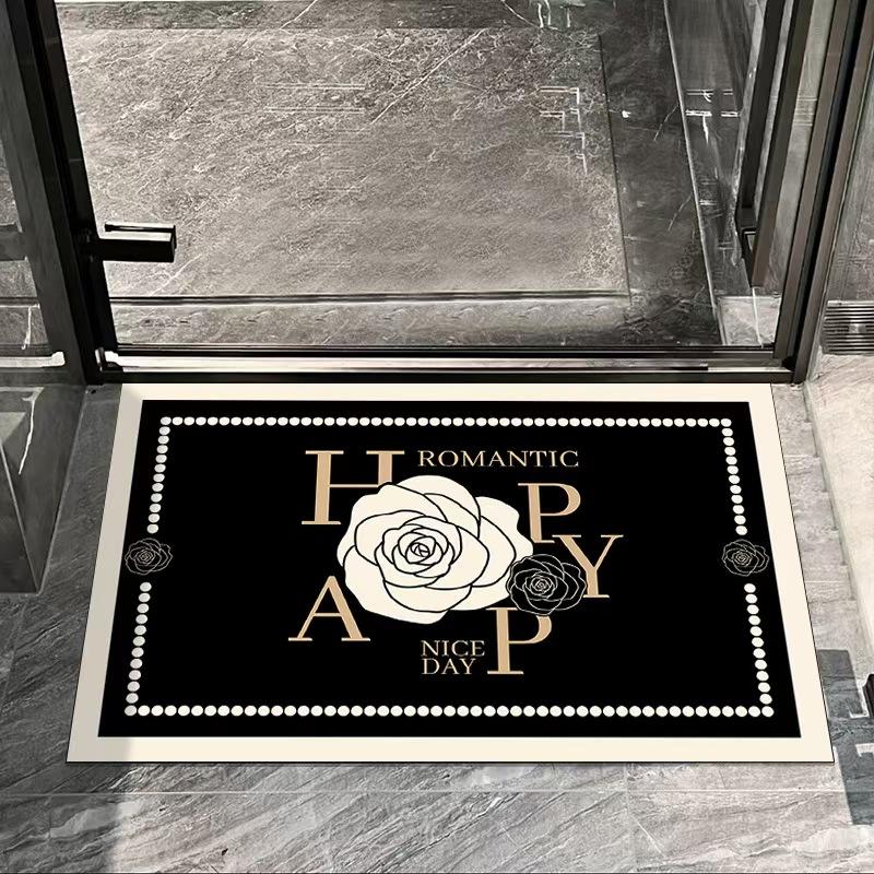 Floor Mat For Bathroom Door, Bathroom Floor Mat, Simple And Fashionable, Anti-Slip, Easy To Clean And Absorb Water.
