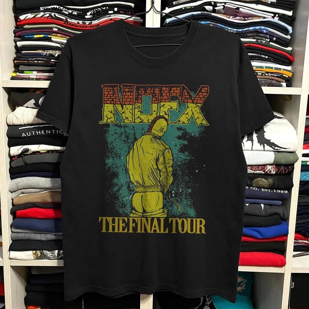 Seltenes Nofx Final Tour Band, Schwarzes T-Shirt Größen S bis