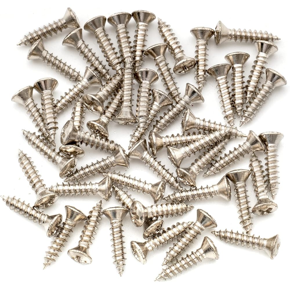 Musiclily Ultra 3x12mm Stainless Steel Pickguard Screws USA Fender Strat/Caster Telecaster Electr...