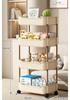 Mobile Storage Rack Trolley Kitchen Bathroom Bedroom Multi Storey Snacks Storage Rack with Wheels Organizer Home Accessories