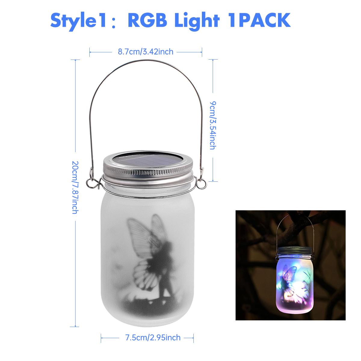 Solar Fairy Butterfly String Lights Garden Fairy Lanterns Gift for Birthday Outdoor Night Lights LED Waterproof Mason Jar Lights