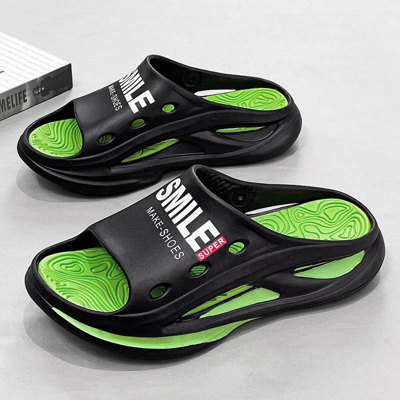 Fashion New Style Eva Men's Sandals Thick Bottom Personality Beach Sports Mans Slipper Outdoor Indoor Fashion Main Push Male Footwear