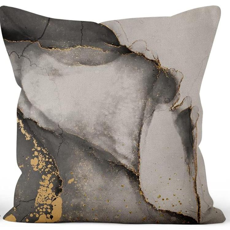 Heimdeko Modern Geometrisch Tinte und Gold Kissenhüllen Muster Kissenbezug Geeignet für Sofa Schlafzimmer Auto Kissenbezug