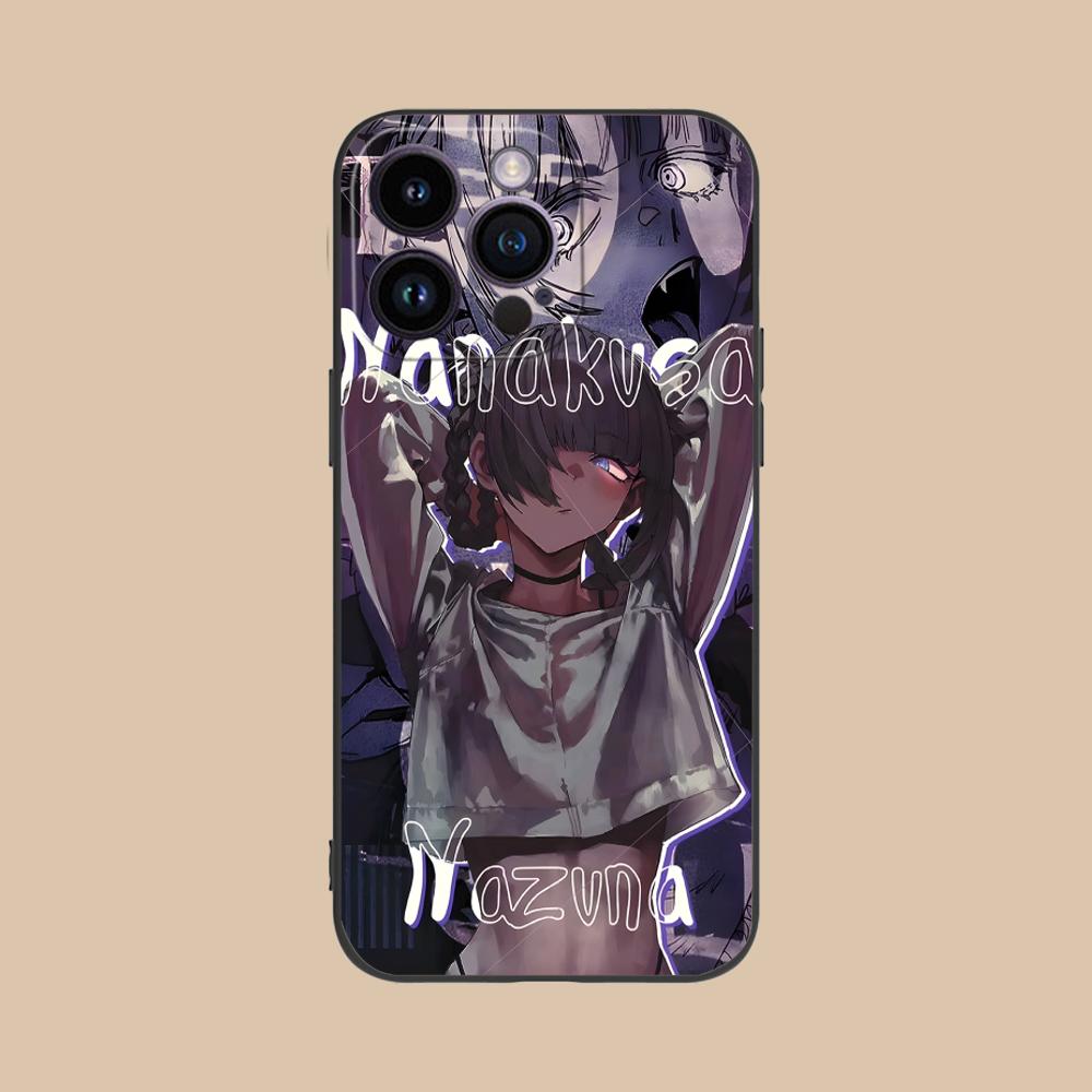 Nazuna Nanakusa Phone Case for iPhone 16 15 14 13 12 11 X XR XS 8 7 Pro Max Plus Mini Black Cover Smartphone Cellphones