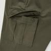 UNIQLO Solid Color Button Multi-Pocket Straight Leg Casual Pants Men bottoms Dark-Olive 441810-57