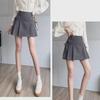 Spring 2024 A-Line Pleated Suit Skirt for Petite Women