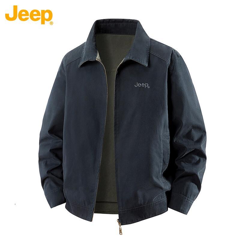 JEEP Men's Reversible Stand-Collar Workwear Jacket