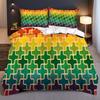 Retro Colorful Geometric Style 3D Print Duvet Cover Soft Comfortable Polyester Bedding Set Home Textiles Quilt Cover Pillowcases