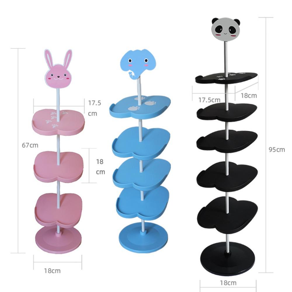 Cartoon Plastic Shoe Rack Large Capacity Multi-layer Shoe Rack Dormitory Convenient Japanese Reinforced and Durable Storage Rack