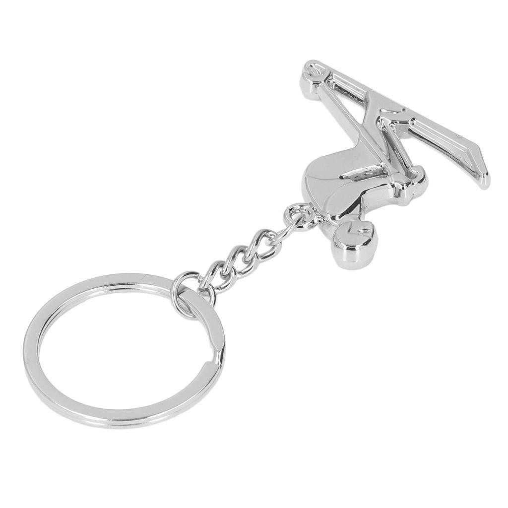Metal Keychains Cute Shaped Fashionable Skiing Style Key Rings for Competition Souvenirs