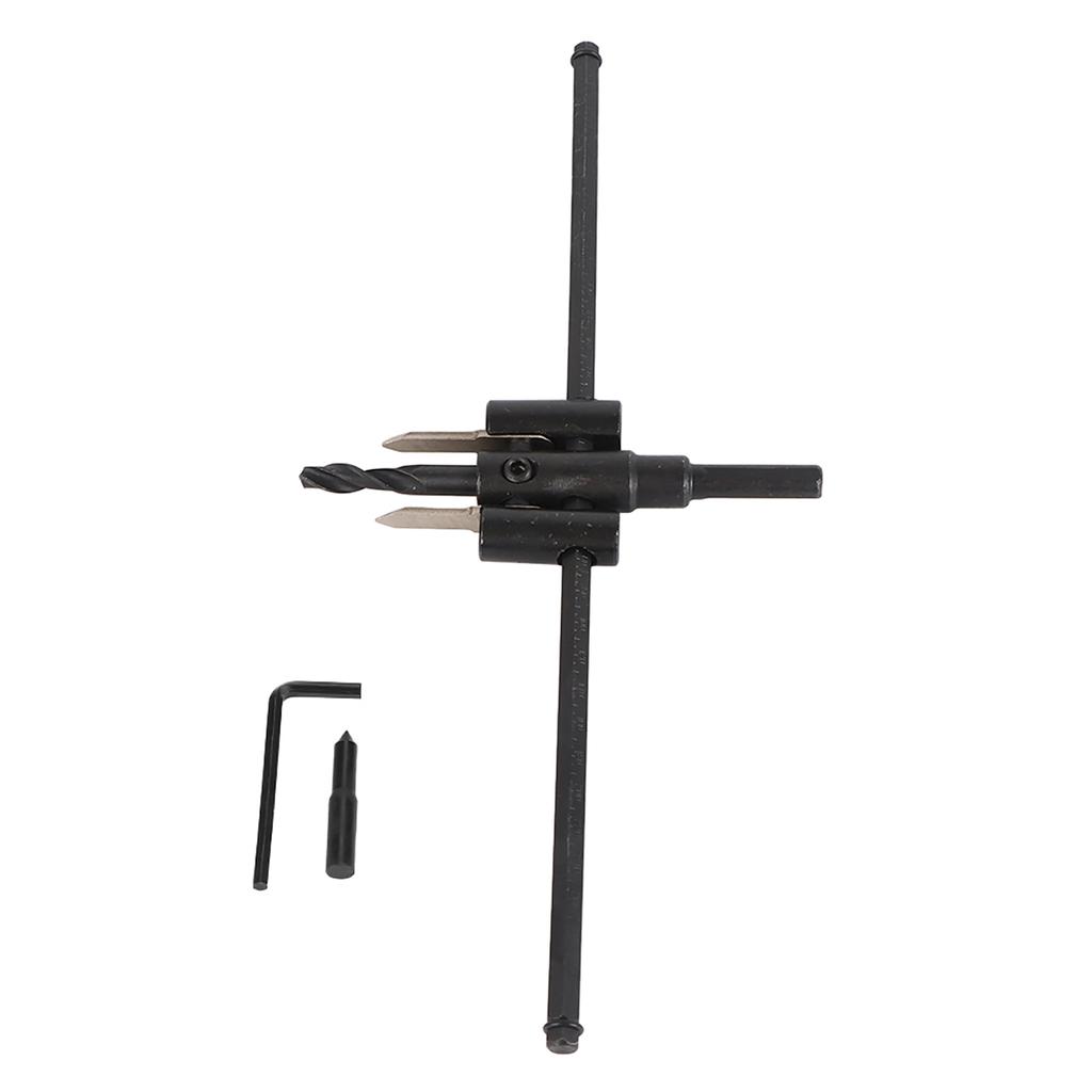 30300mm Adjustable Black Circle Hole Saw Drill Bit Set DIY Woodworking Tool