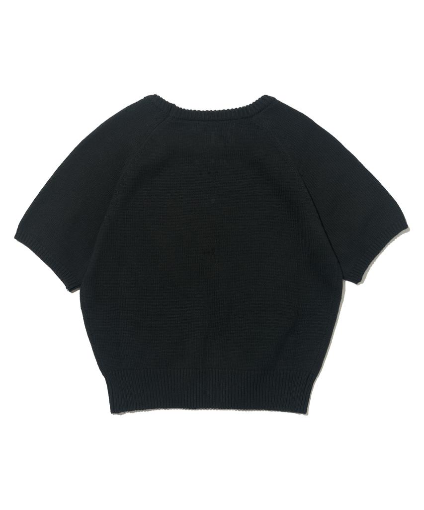 ROIDESROIS Light Touch Short Sleeve Knit (Black)