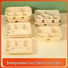 Eco-Friendly Biodegradable Corn Starch Lunch Box with Lid