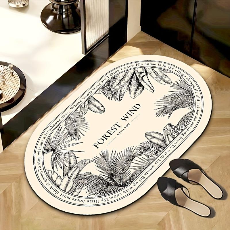 

Lucky Luxury High-End Bathroom Mat Absorbent Floor Mat Non-Slip Wear-Resistant Doormat Rug For Bedroom Live Room Home Dec 40X60CM (1.3X2FT
