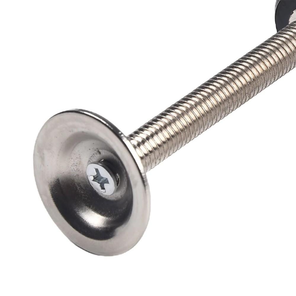 304 Stainless Steel Clamping Screw Knob M8x60mm Pressure Plate Star Hand Knob Plum Hex Shaped Grips Hand Tighten Nuts