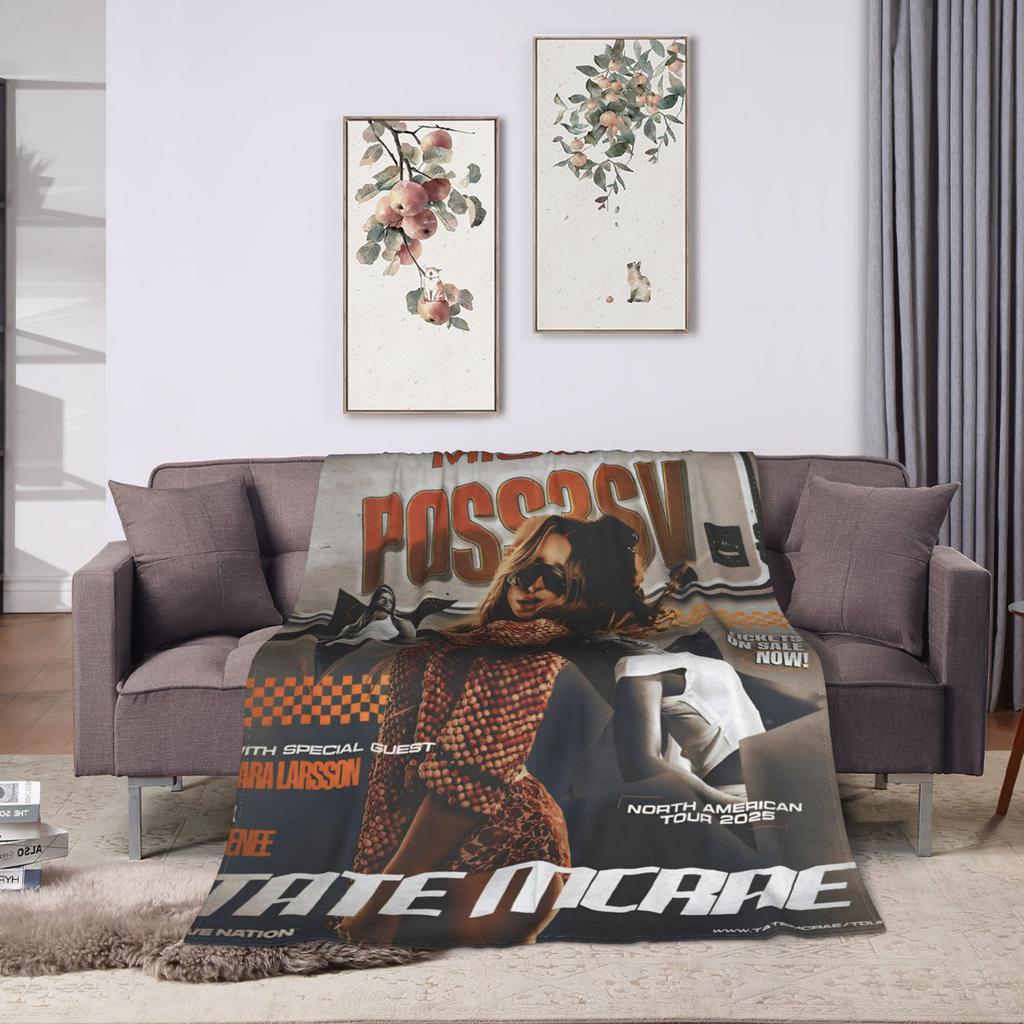 Miss Possessive World Tour Flannel Blankets Warm Soft Throw Blanket for Outdoor Decorative Funny Bedspread Sofa Bed Cover