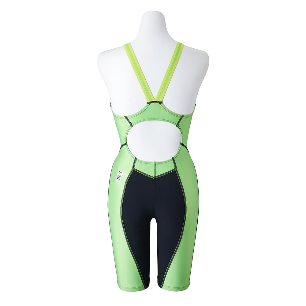 Mizuno N2MGA230 FX SONIC SYNERGY Competitive Racing Half Suit AQUATICS Size Black X XS [WORLD (FINA) Approved] Women's 93 Lime,