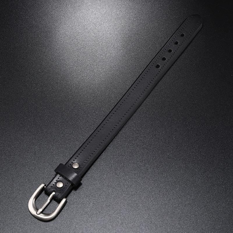 Men's Punk Rock Leather Bracelet - Smooth Retro Cowhide Design