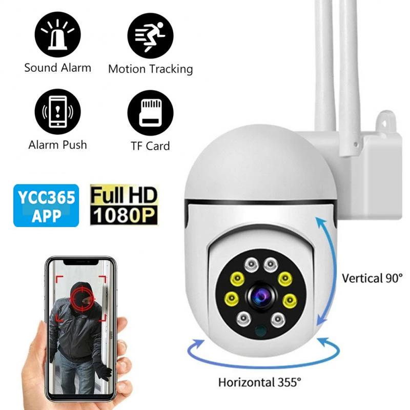 

YCC365 Plus Outdoor WiFi Camera AI Human Detection Wireless 1080P IP Surveillance CCTV Security Protection 1080P add 32G