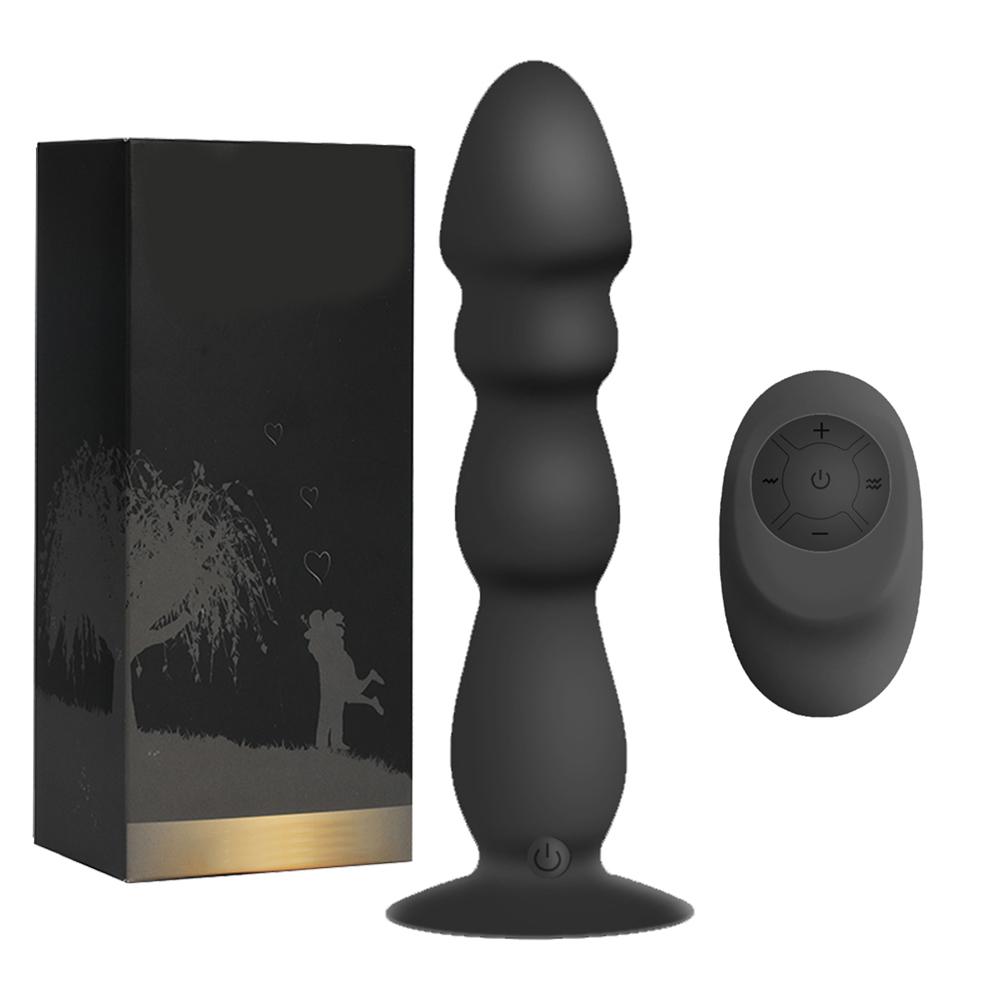 10 Speeds Wireless Remote Anal Dildo Prostate Massager Strong Sucker Unisex G-spot Stimulator Anus Penis Vibrator Insert Climax Sex Toys Masturbator