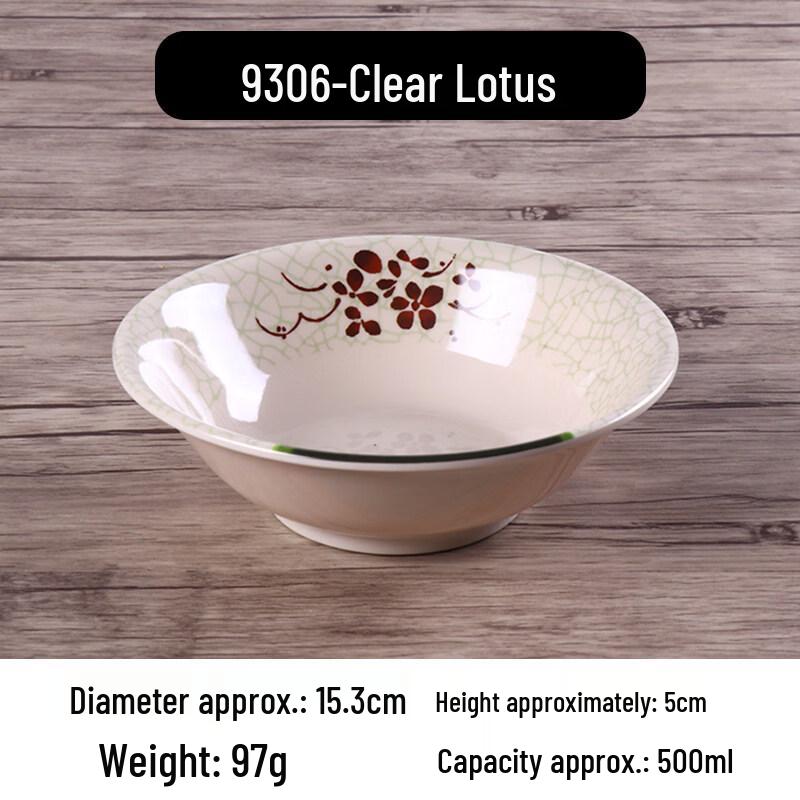 Gannian Melamine Commercial-Grade Soup and Noodle Bowl