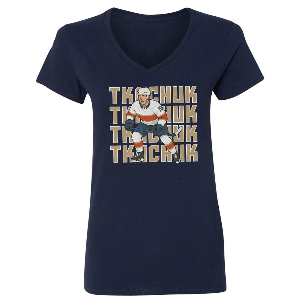 Matthew Tkachuk 2025 Hockey Champion - Florida Fans Ladies  V-Neck Tshirt Unisex T-Shirt XXXL