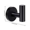 2Pcs Polished Bathroom Towel Hooks Stainless Steel Coat Robe Hook Wall Hanger with Screws Towel Rack Hang Hook for Hotel Kitchen