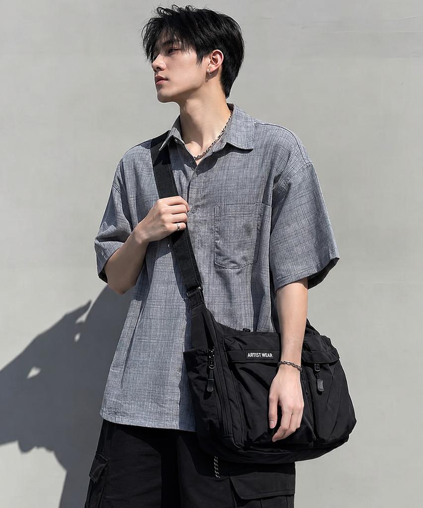 Artistwear [2Colors] Multi-Pocket Square Crossbody Bag