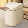 Desktop Garbage Can Wastebasket Small Table Wastebasket Garbage Can Dustbin Wastebasket Trash Can Dispenser for Bathroom Vanity