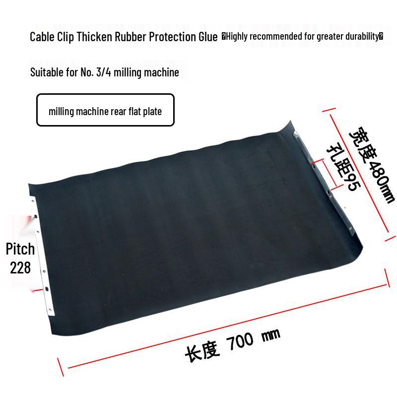 Turret Milling Machine Rubber Bellows Protective Cover - Anti-Iron Filings & Chip Guard