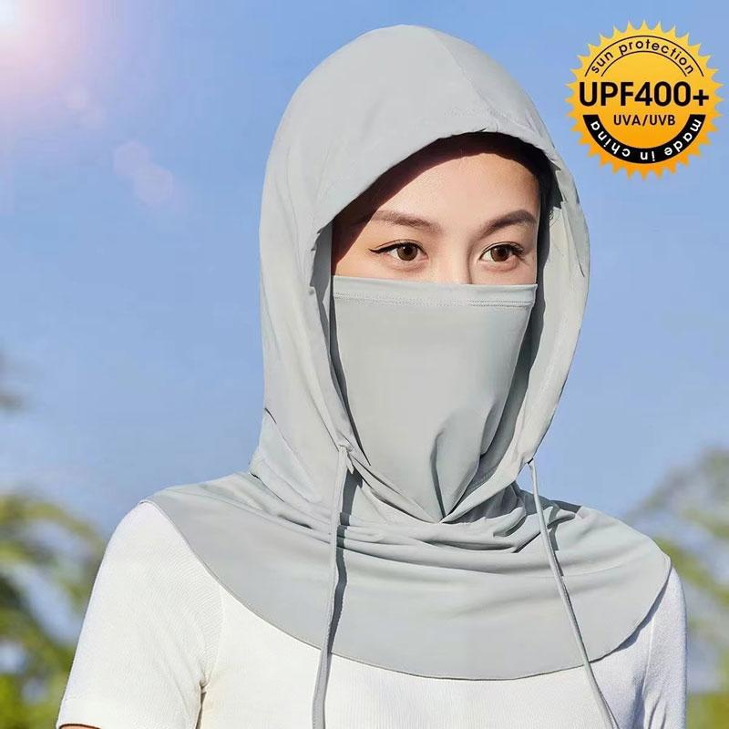 Ice Silk Full Face Sun Protection Long Neck Covers UV Protection Balaclava Unisex For Hiking Camping Cycling Motorcycle  Fishing